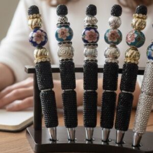 Handcrafted Cloisonné and Lampwork Beaded Pen made by me.